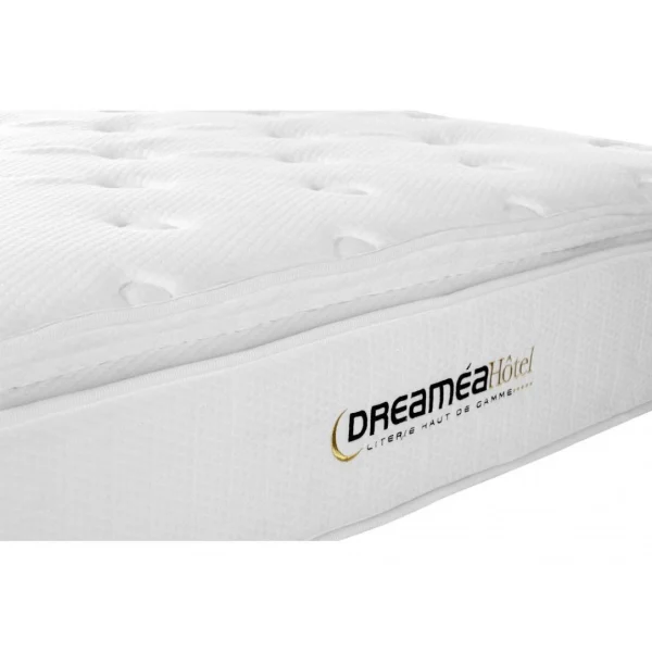 pas cher marque Vente-unique Ensemble Sommier Et Matelas Anti-feu Ressorts Ensachés Et Surmatelas … 5