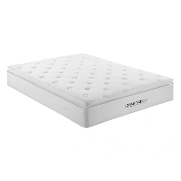 pas cher marque Vente-unique Ensemble Sommier Et Matelas Anti-feu Ressorts Ensachés Et Surmatelas … 6