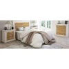 Pegane Ensemble Tête De Lit + 2 Table De Chevets + Commode Coloris Chêne, P… REMISE allant 17