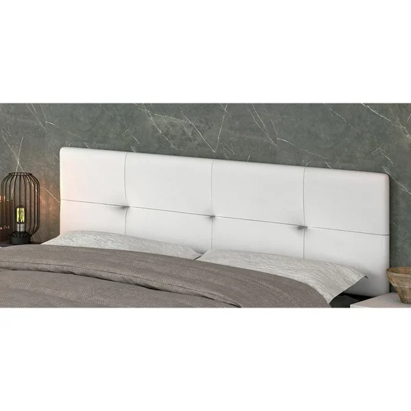 Livraison gratuite Pegane Ensemble Tête De Lit + 2 Tables Chevets + Chiffonnier Coloris Pin And… 5