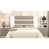 dernières Pegane Ensemble Tête De Lit + 2 Tables Chevets Coloris Pin Andersen, Pin Gri… 17