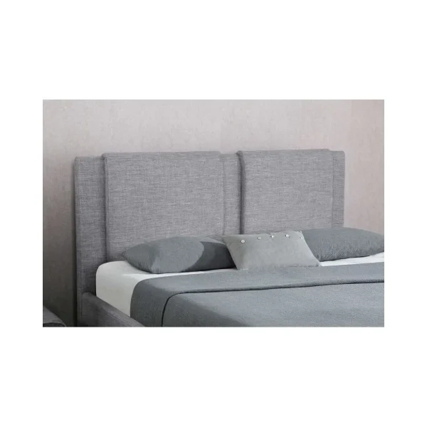 Fournier Decoration FLOKI LIT COFFRE LIN GRIS CLAIR 180X200 CM 2 TIROIRS online boutique 3