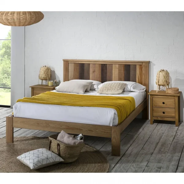 Altobuy FRED – Lit 160×200 Cm Bois Massif Ciré Naturel Prix très abordable 4