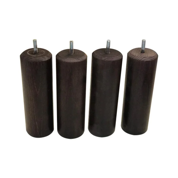 Avenue Literie Jeu De 4 Pieds Bois Acajou H 17 Cm Acheter 1