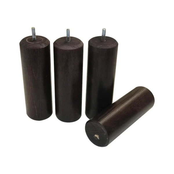 Avenue Literie Jeu De 4 Pieds Bois Acajou H 17 Cm Acheter 3