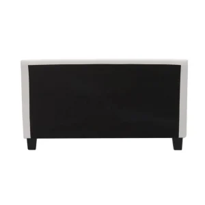 Pas Cher soldes France CSTORE KANSAS Lit Adulte 140 X 190 Cm – Simili Blanc – Sommier Inclus 13