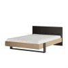 grossiste en ligne BUT Lit 140×190 Cm DUPLEX Imitation Châtaignier Et Noir 19