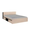 grand choix BUT Lit 140×190 Cm Avec 2 Tiroirs Et Tête De Lit Avec Rangements LODGE Im… 10