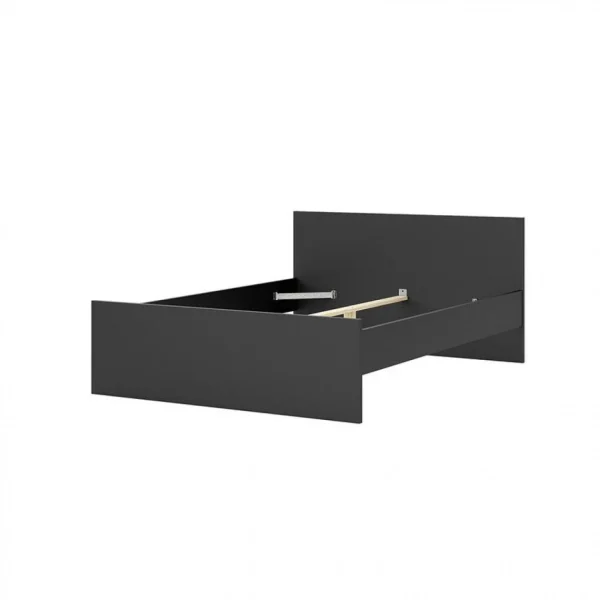 le grand escompte BUT Lit 140×190 Cm BEST LAK 2 Noir Mat 4