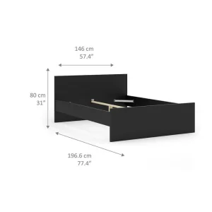 le grand escompte BUT Lit 140×190 Cm BEST LAK 2 Noir Mat 13