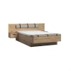 soldes en ligne Linea Natura Lit 140×190 Cm Chevets Et Banc Intégrés PRESTIGE Imitation Chêne Ar… 19