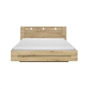 dernière tendance Linea Natura Lit 160×200 Cm CONFIDENCE Imitation Chêne 13