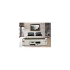 Le Quai Des Affaires Lit Double JAZZ 140×190 7 Tiroirs + 2 Chevets / Blanc Nouvelle Collection 17