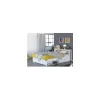 Demeyere Lit 2 Places 140x190cm POLLY Blanc excellent qulity 19