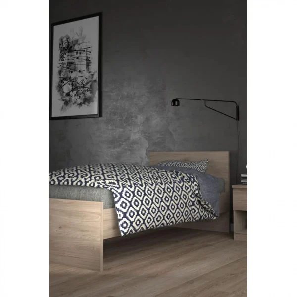 BUT Lit 90×190 Cm BEST Imitation Chêne HL haute qualité 3