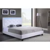 SOLDES TOUT À Baita Lit à LED FILIP Simili Blanc Et Strass 140x190cm 17