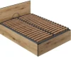 Pegane Lit Adulte Avec Coffre De Rangement + Tête De Lit En Mélamine Chêne… REMISE 7