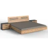 marque moins cher Pegane Lit Adulte Double 180 X 200 + 2 Chevets Coloris Effet Bois – Longueur … 19