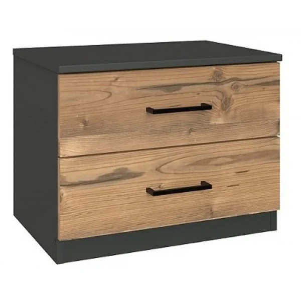 marque moins cher Pegane Lit Adulte Double 180 X 200 + 2 Chevets Coloris Effet Bois – Longueur … 3
