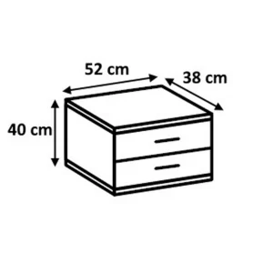 marque moins cher Pegane Lit Adulte Double 180 X 200 + 2 Chevets Coloris Effet Bois – Longueur … 12