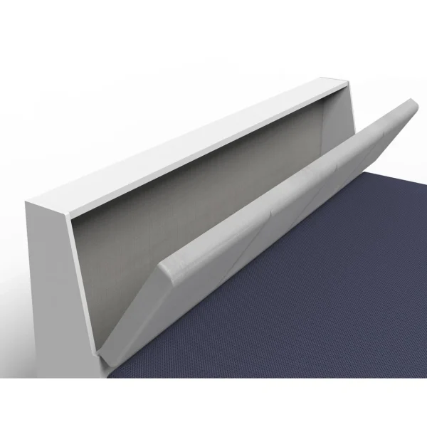 Pegane Lit Adulte Double 180×200 Cm + 2 Chevets Coloris Blanc/béton Gris Cla… nouvelle saison 4
