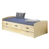 en promotion Pegane Lit Banquette 3 Tiroirs Pin Massif Naturel – 90x 200 Cm 11