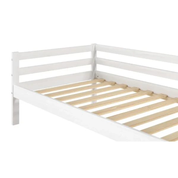 BUT Lit Banquette 90×190 Cm BLOOM Blanc à prix promos 5