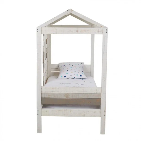 De Qualité BUT Lit Cabane 90×190 Cm SIA 2 Gris Et Blanc 4