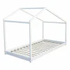 destockage BUT Lit Cabane LILO 90×190 Cm En Pin Massif Blanc 16