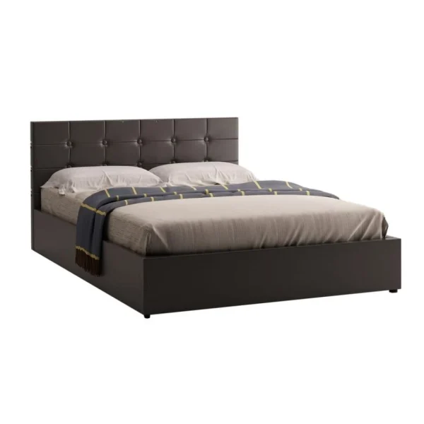 BUT Lit Coffre 140×190 Cm Avec Sommier SYLA 2 Noir Service Clients Dédié 1