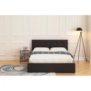 BUT Lit Coffre 140×190 Cm Avec Sommier SYLA 2 Noir Service Clients Dédié 9