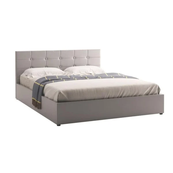 grande popularité BUT Lit Coffre 160×200 Cm Avec Sommier SYLA 2 Gris 1