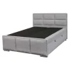 Livraison Standard/Rapide Tousmesmeubles Lit Coffre 180×200 Tissu Gris – KINCS 17