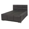 Tousmesmeubles Lit Coffre 180×200 Tissu Noir – KINCS achat pas cher 11