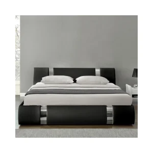en solde Meubler Design Lit Coffre Sommier Relevable Nova – Noir – 140×190 15