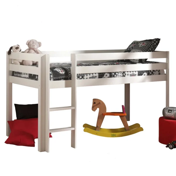 boutique pas cher NOUVOMEUBLE Lit Combiné Avec Bureau Et Rangement Blanc PINOCCHIO 6