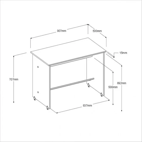 Réductions BUT Lit Combiné Avec Bureau SHELTER Imitation Chêne Et Blanc 5