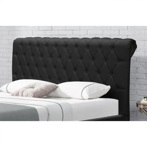 Meubler Design Lit Design Avec Rangement Tiroirs Hyde – Pu Noir – 160×200 magasin 6