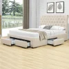 guranteed de qualité Meubler Design Lit Design Avec Tiroirs HYDE – Beige – 140×190 17