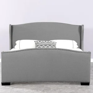 Meubler Design Lit Design Grande Tête De Lit Master – Gris – 140×190 boutiqued pas cher 11