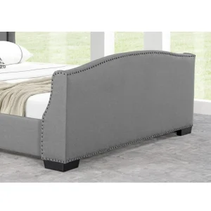 Meubler Design Lit Design Grande Tête De Lit Master – Gris – 140×190 boutiqued pas cher 15