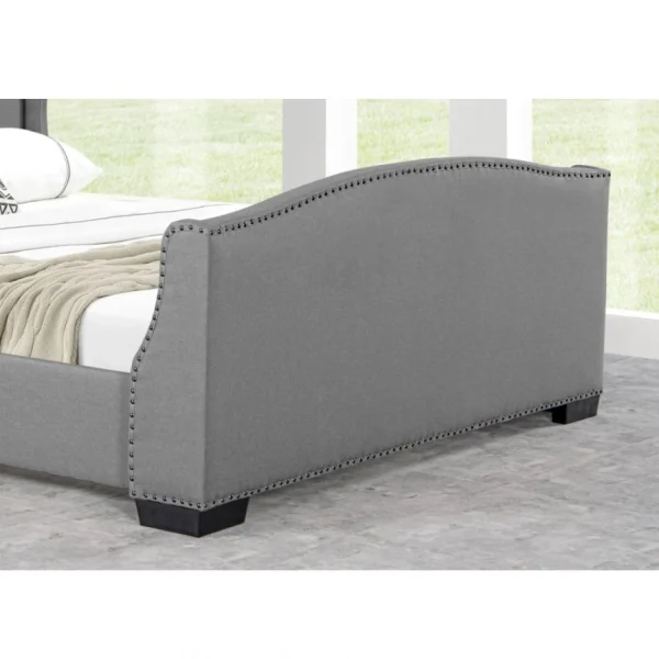 Meubler Design Lit Design Grande Tête De Lit Master – Gris – 140×190 boutiqued pas cher 6