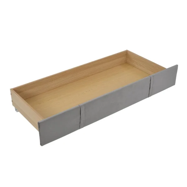 Marque Generique Lit Double 140 X 200 Cm Lit D’ameublement Velours – Gris magasin 6