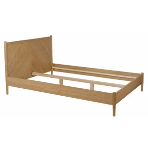 belle HELLIN Lit Double 140/180 X 200 En Chêne – FLAM 15