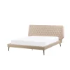 se précipiter pour acheter Beliani Lit Double En Simili-cuir Beige 160 X 200 Cm ESSONNE 11
