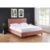 Acheter Baita Lit Double HUBERT Velours Rose 160x200cm 8