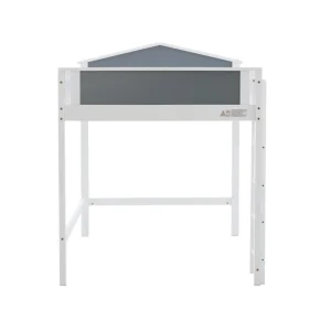 Acheter Marque Generique Lit Enfant Lit Mezzanine Superposé Pin Massif Blanc 120 X 200 Cm 13