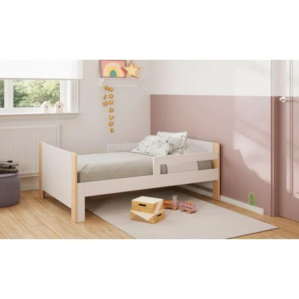 BUT Lit évolutif Avec Matelas WILLI Blanc Et Naturel beauté 3