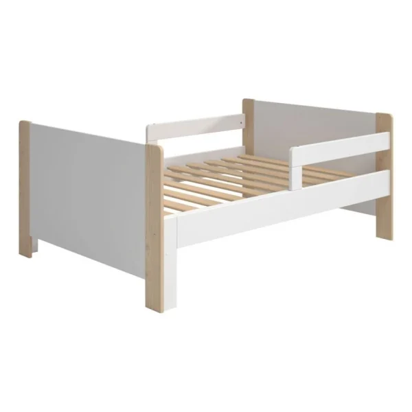 BUT Lit évolutif Avec Matelas WILLI Blanc Et Naturel beauté 5
