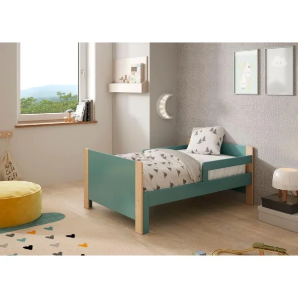 BUT Lit évolutif Avec Matelas WILLI Vert Et Naturel achetez pas cher 3